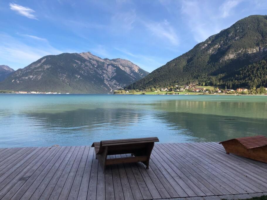 Urban Mountain Chalet With Lake View Maurach  Exteriör bild